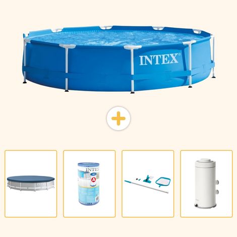 Intex Piscine Tubulaire Ronde - 366x76 cm - 5-pièces  S130 (1/5)