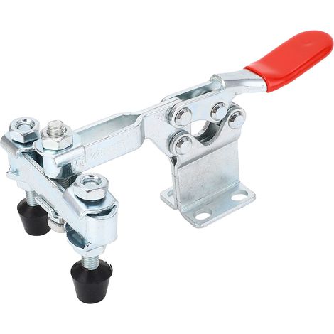 Pince horizontale à double tête, fer à dégagement rapide, capacité de maintien de 500lb, bascule (1/5)