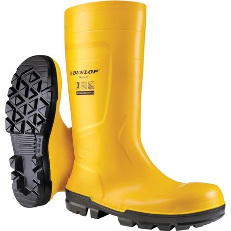 Dunlop Gummistiefel WORK-IT PVC SR LO LG S5 Gr. 43 gelb