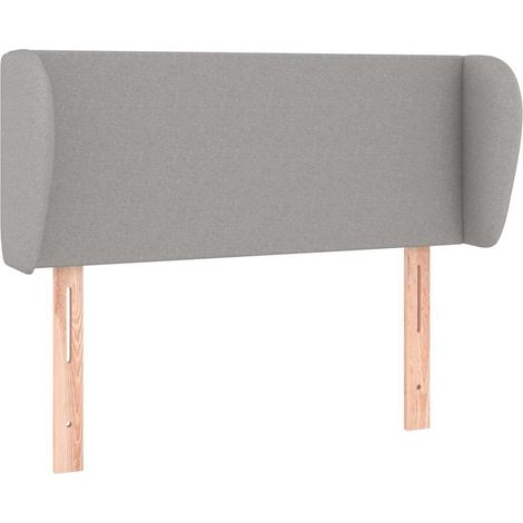 Maison Exclusive - Cabecero de tela gris claro 103x23x78/88 cm (1/5)