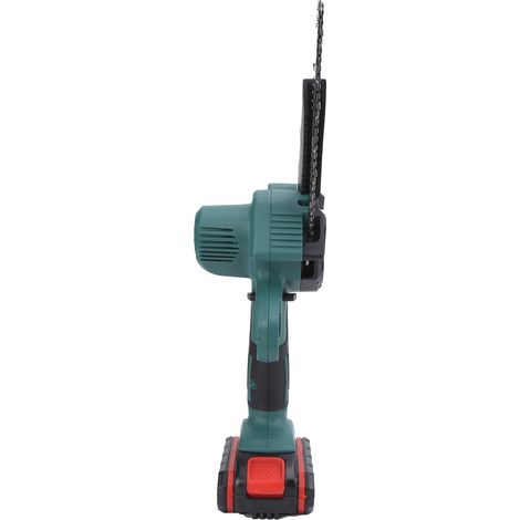 Mini tronçonneuse électrique 550 W 21 V pour le jardinage, 1 batterie au lithium, 1 charge, lame de 15 cm (6 pouces), prise secteur 100-240 V. (1/5)