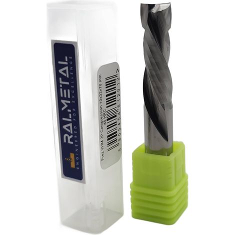 Taglierina per compensato a compressione VHM 10 x 32 x 70 (1/4)
