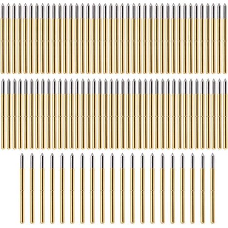 100pcs Test Probe P125-B 2.0mm Spring Test Detection Probe Pins Brass Pogo Pins Test Probes/Leads MUMU (1/4)