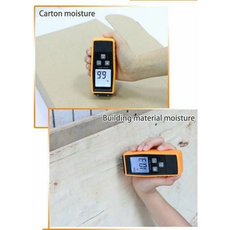 Testeur d'humidité, testeur d'humidité pour murs et bois, compteur de mortier de ciment,les briques,Avec écran LCD (1/5)