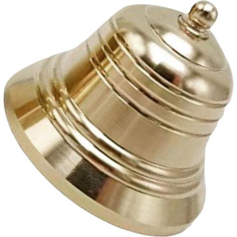 Pendentif Cloche en Laiton D'extérieur Son Distinctif, Décor Rustique Vintage Or pour Décoration de Noël et Maison à Suspendre (1/5)