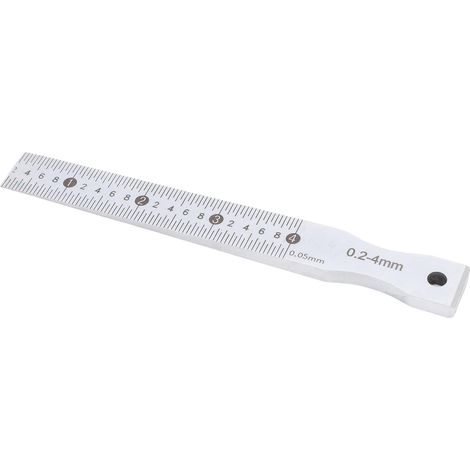 Calibro a cono multifunzionale in acciaio inox, intervallo 0,2-4 mm, precisione 0,05 mm, ideale per la costruzione di ferrovie. (1/5)