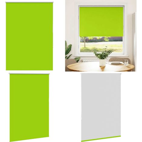 vidaXL Verdunkelungsrollo Grün 100x150cm Stoffbreite 95,7 cm Polyester (1/5)