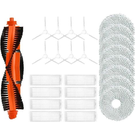 Pour aspirateur robot Xiaomi X20 : brosse latérale principale, filtre HEPA et lingettes de nettoyage (1/5)