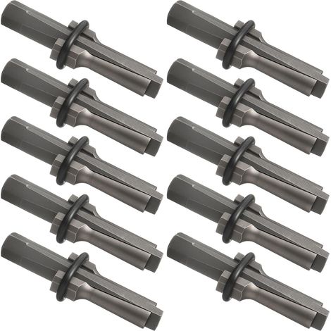 10-teiliges Set aus 1,8 cm großen Gesteinstrennkeilen und Federpads für Granit, Beton und Marmor. (1/5)