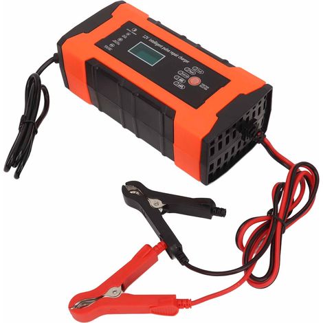 Chargeur de batterie 12 V 10 A pour voiture, camion, moto ou vélo électrique. Chargeur intelligent automatique avec fonction de réparation par impulsions. (1/5)