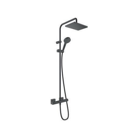 HG Showerpipe VERNIS Shape 230 1jet mit Brausethermostat mattschwarz