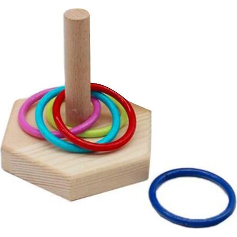 jeu d'anneaux empilables en bois pour oiseaux, jouet éducatif et d'éveil pour perroquets, puzzle interactif, cadeau