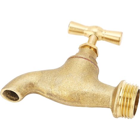 Robinet d'arrosage fileté G1/2 pouce avec vanne d'arrêt d'eau pour application d'irrigation (1/5)
