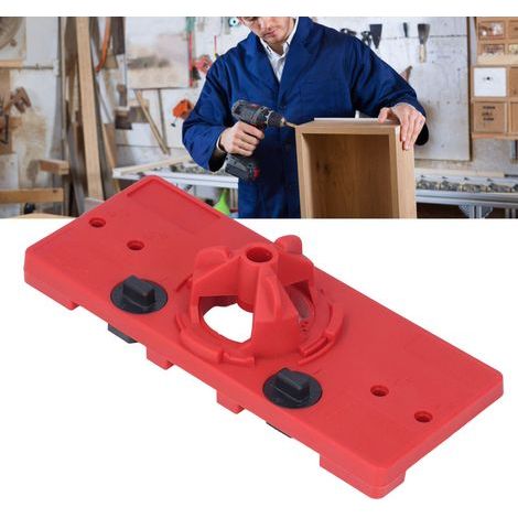 Perceuse à charnière 35mm, Guide de perçage pour trous de vis, Kit de fraises pour menuiserie et assemblage (1/5)