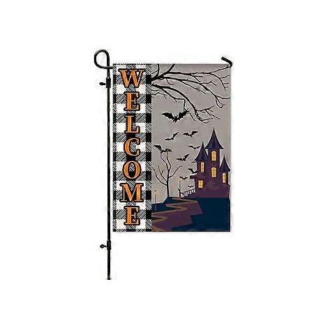 Neue Halloween-Gartenflagge, Hof-Kürbisflagge, Veranda-Layout, Horror-Atmosphäre-Dekorationsflagge (HYQ5-8)