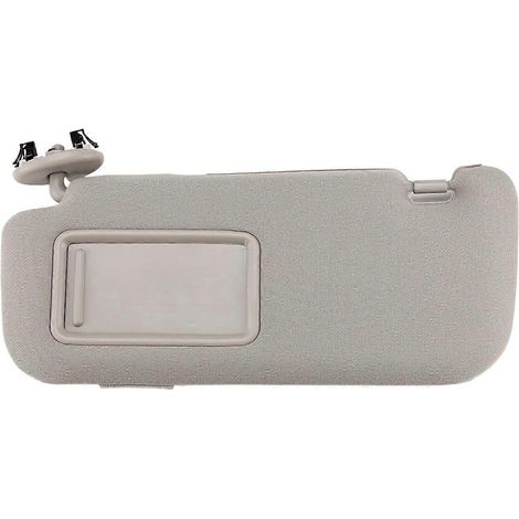 Pare-soleil intérieur de voiture avec miroir, côté conducteur gauche, gris