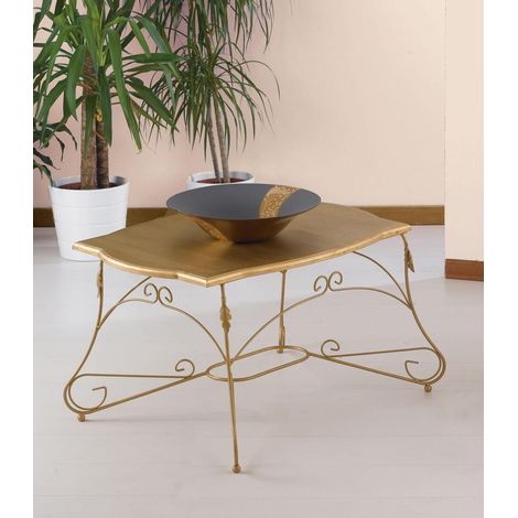 Tavolino da salotto Rettangolare Ariel Piano Legno Colori Ferro: Bianco lucido (1/3)