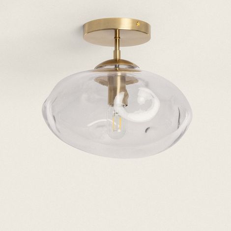 Lampada da Soffitto Metallo e Vetro Halych Trasparente (1/4)