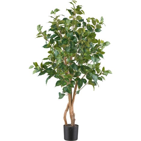 Mömax Kunstpflanze Ficus Benjamina II Grün/Braun