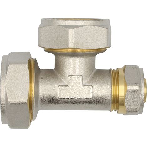 Klemmring Schraubfitting T-Stück reduziert 32x32x20 mm Verbundrohr (1/5)