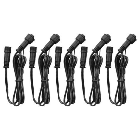 Cable Rallonge, 5 Pack, Pour Spots LED Encastrables,Etanche IP67,1M / 3.3Ft, 2Pin, avec connecteurs mâles et femelles (1/5)