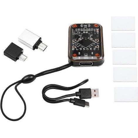 Lecteur de puce RFID + émulateur de carte à puce 5XUID, lecteur/graveur RFID, circuit intégré EM125 kHz 13,56 MHz, compatible avec le clonage de cartes. (1/5)