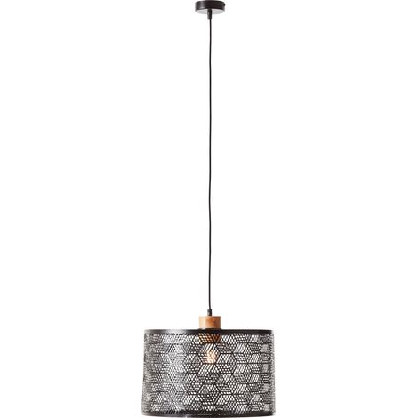 Brilliant lamp Santy suspension 1 lampe noir/plastique naturel noir 1x A60, E27, 52 W (1/5)