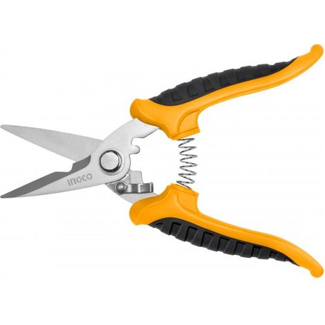 HES0187 INGCO -FORBICI X ELETTRICISTA 178 MM LAME DRITTE ACCIAIO INOX - FORBICE ELETTRICISTI (1/5)