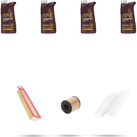 Kit tagliando 3 FILTRI e 4L OLIO compatibile con Peugeot 5008 1.6 16v 88kw dal 2009 (1/4)