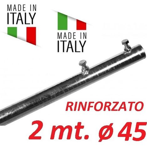 Palo Singolo Rinforzato Antenna 2 Metri   45 Made In Italy Tv Wifi