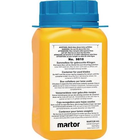 martor Caja de recogida adecuada para cuchillas usadas - 981008 (1/2)