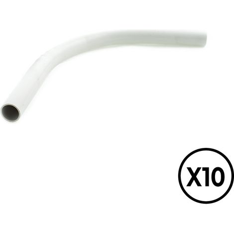 Hart-PVC-Kurve ø 25 mm, grau, 10 Stück