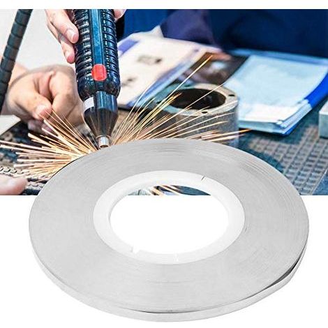 Raccord de raccordement nickelé, épaisseur 0,12 mm, pour soudeuse par points à batterie de 1 kg (0,12 x 7 mm) (1/4)