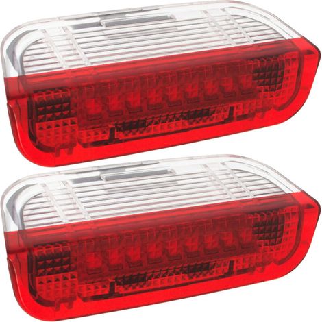 Luzes interiores LED WEISS-ROT para VW Eos, Golf, Jetta, Passat, CC, Scirocco, Sharan, Touareg 2er-Set (1/2)