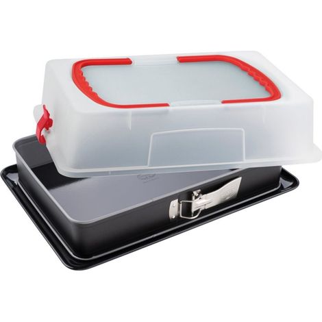 Rechteck-Springform Back-Idee 38x25cm mit Haube (1/5)
