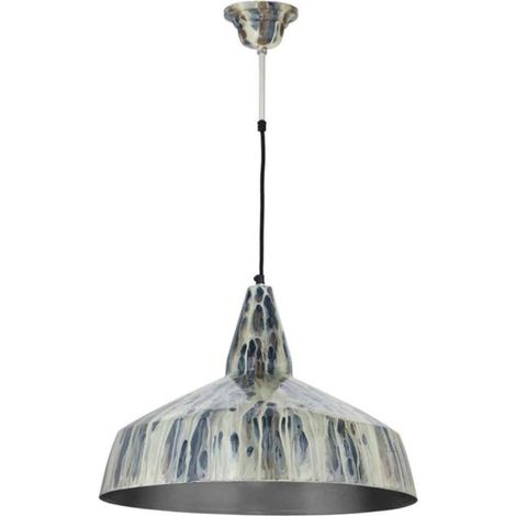 Lampe Suspension Vintage "Harlow" 49cm Crème (1/5)