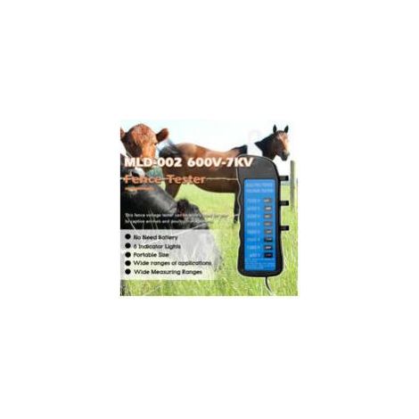 MLD - 002 600V - Testeur de clôture 7kv Maison Jardin Cheval Taureau Voltmètre de clôture électrique Aucun testeur de tension de batterie requis (1/4)