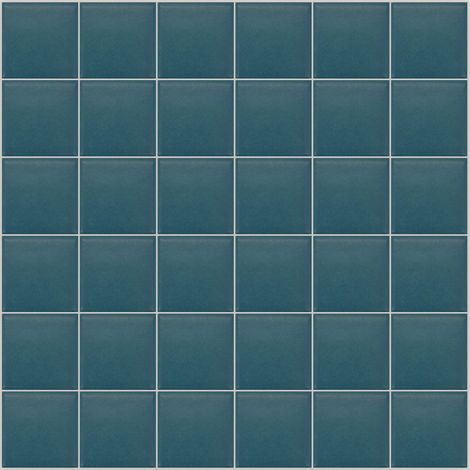 Mosaïque de grès cérame PICCOLO SILK 5x5cm (finition satinée) -  Teal - -  164 - Teal - boîte de 0.93 m2