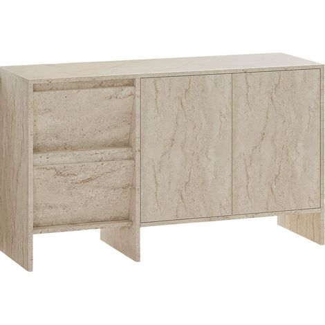 Credenza in legno "Laris 130" - 130 x 44 x 82 cm - Travertino