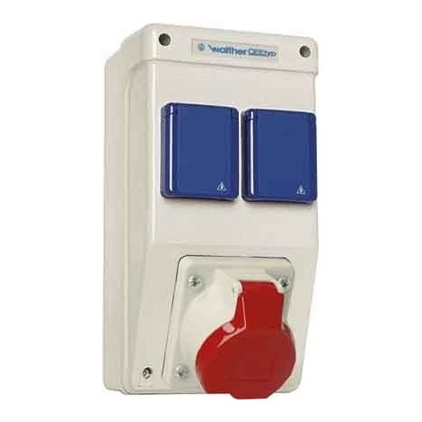 Walther Werke Modelo CEE Distribuidor de corriente blanco compacto