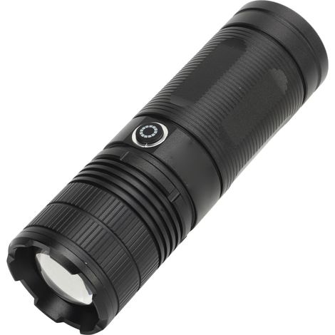 Lampe torche LED 8500 lumens, 5 modes d'éclairage, indicateur de batterie, lampe torche puissante pour les aventures en plein air et le camping (1/5)