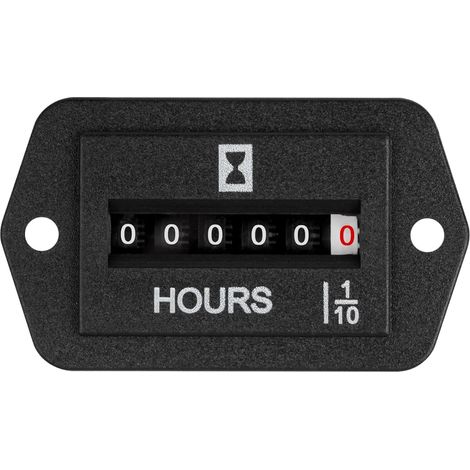 AC 110-250V Jauge de compteur d’heure mécanique, pas de compteur d’heure de batterie,pour moteur tracteur générateur RV tondeuse à gazon souffleur à neige (AC 110-250V) (1/5)