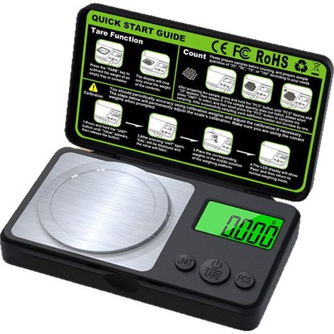 Mini balance électronique de précision - Bijouterie - Balance pour bijoux - Balance électronique d'une précision de 50 g/0,001 g - Balance électronique pour bijoux (1/5)