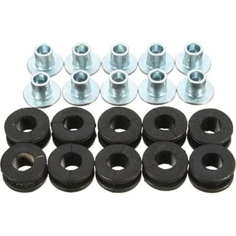 10pcs Moto Caoutchouc oeillet Boulon pour Honda/Yamaha/Suzuki/Kawasaki Fairings (1/5)