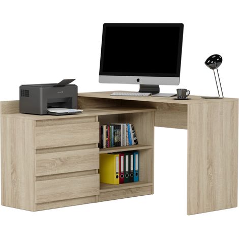 Eckschreibtisch links Sonoma 120 x 50 cm Modern N15