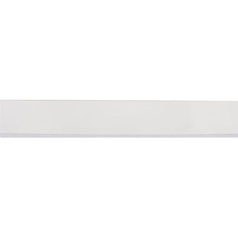 BURLETE ADHESIVO PVC FLEXIBLE 1M x 38MM BLANCO (1/2)