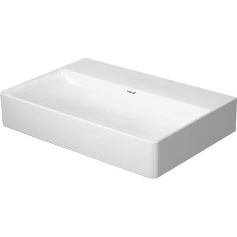 Lavabo DURASQUARE COMPACT ou ÜL avec HLB fermé 600x400mm ou HL blanc WG (1/4)
