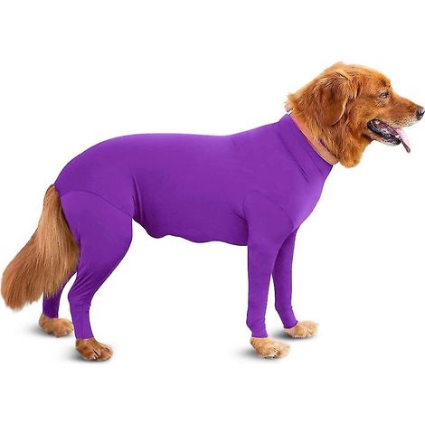 Maillot Anti-Mue pour Chien - Combinaison Anti-Poil pour Maison, Voiture, Voyage, Gilet Apaisant Anti-Stress, Protection UV et Anti-Tiques (1/5)