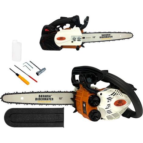 Motosega a Scoppio 25cc 2 Tempi con Barra Carving 25cm da Potatura Giardinaggio (1/5)