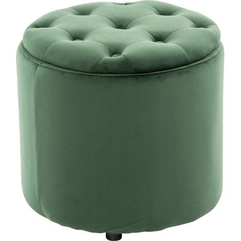 Tabouret Pantin velours Vert (1/5)